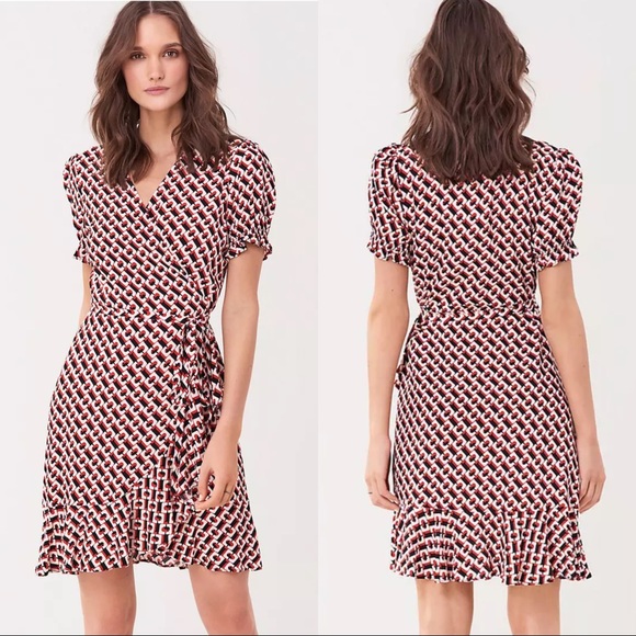 Diane Von Furstenberg Dresses & Skirts - Diane Von Furstenberg Emilia Crepe Mini Wrap Dress